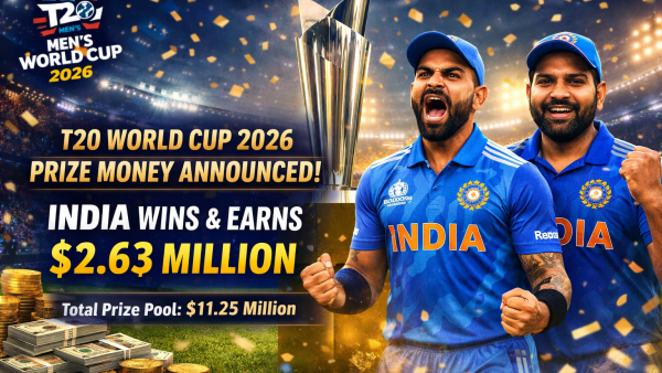 Prize Money Breakdown Revealed for ICC Men’s T20 World Cup 2026